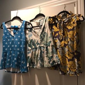 Anthropologie tanks: 3 for 1